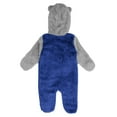 thumbnail image 3 of Newborn & Infant Blue New York Rangers Game Nap Teddy Fleece Bunting Full-Zip Sleeper, 3 of 3