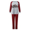 thumbnail image 2 of Odeerbi Christmas Pajamas for Family Holiday Long Sleeve Family Christmas Pajamas Matching Sets Mom Casual Printed Top with Bottom Outfits Home Wear Sleepwear Family Matching PJs Set Red, 2 of 5