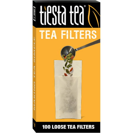 Tiesta Tea, Loose Leaf Tea Filters, Disposable Tea Infuser, Number 2 Size, 2 to 4 Cup Capacity, 100 (Best Loose Green Tea Brand)