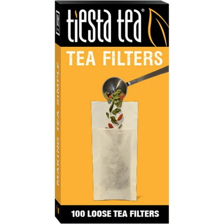 Tiesta Tea, Loose Leaf Tea Filters, Disposable Tea Infuser, Number 2 Size, 2 to 4 Cup Capacity, 100 (Best Organic Loose Leaf Tea Brands)