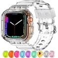 thumbnail image 1 of Correa para Apple Watch XYF transparente de 38 mm/40 mm/41 mm con funda protectora, 1 of 6