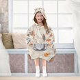 thumbnail image 7 of FORMRS Wearable Blanket Hoodie with Sleeves for Kids Cozy Flannel Sweatshirt, Fall Coffee, 7 of 7