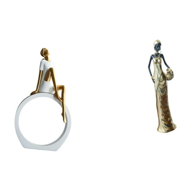 Figura abstracta de una campesina, ideal como centro de mesa, estantería, escritorio o armario. Un regalo perfecto para una inauguración de casa.