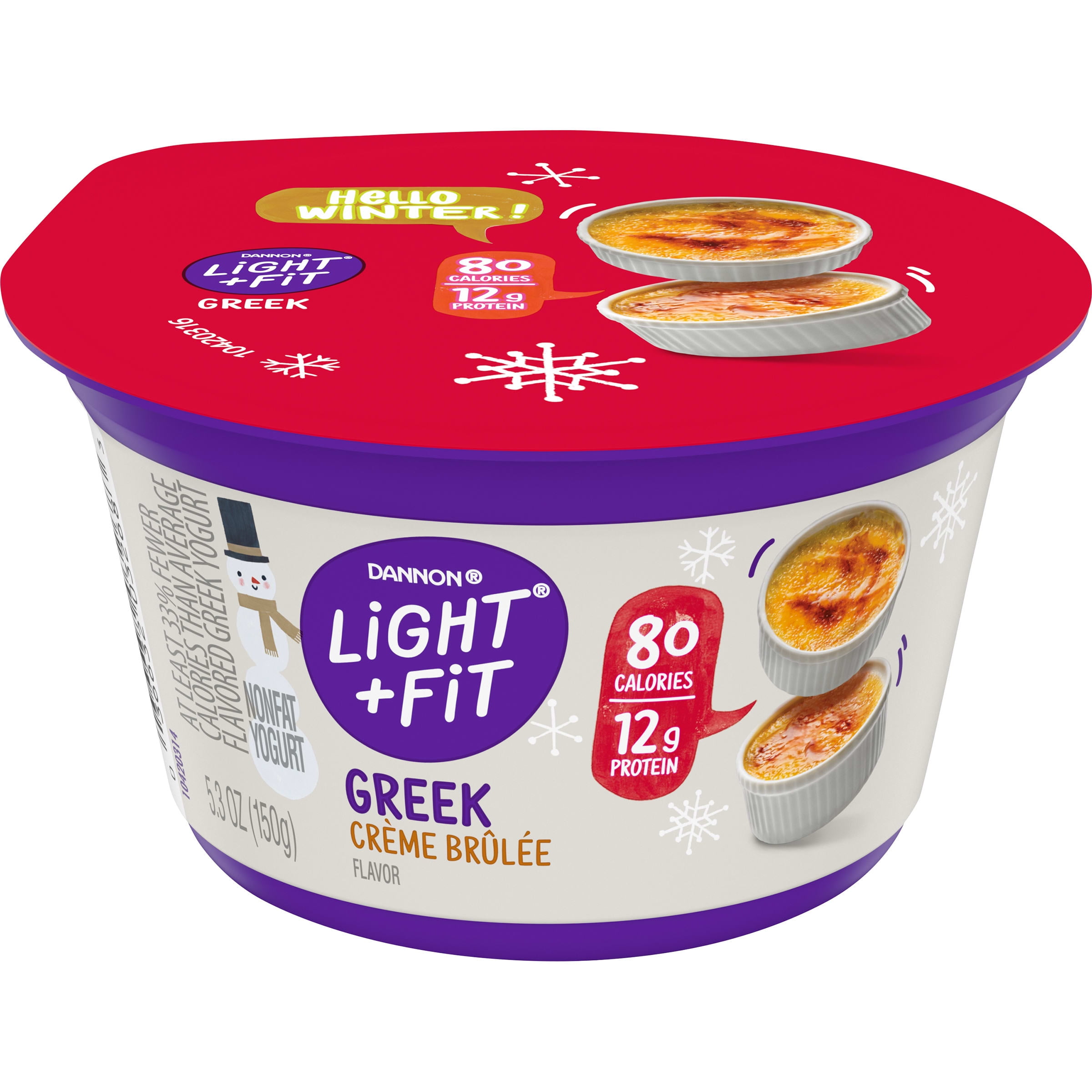 Light + Fit Nonfat Gluten-Free Seasonal Greek Yogurt, 5.3 Oz.