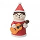 thumbnail image 2 of Adornos navideños de resina, adorno para árbol de Navidad con forma de gato, decoración de belén coleccionable gato guitarra, 2 of 9