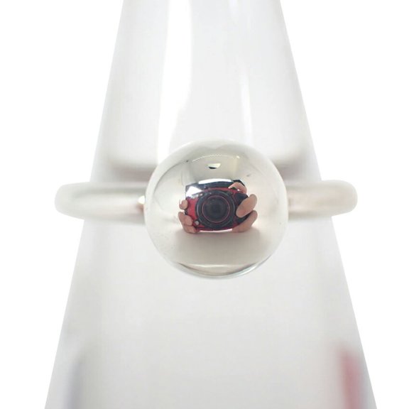 Pre-Owned TIFFANY & Co. 925 750 Ball Ring, Size 9
