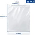 thumbnail image 3 of Hanging Storage Bags 24 Pack, Large Hook 10 x 12.5-inch Clear Plastic Bags for Classroom, Library and Pharmacy Use, 3 of 8