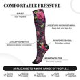 thumbnail image 2 of Sikiie Rose Mix Leopard 2 1 Pairs Compression Socks for Men and Women 15-20 mmHg Running Support Socks, 2 of 7