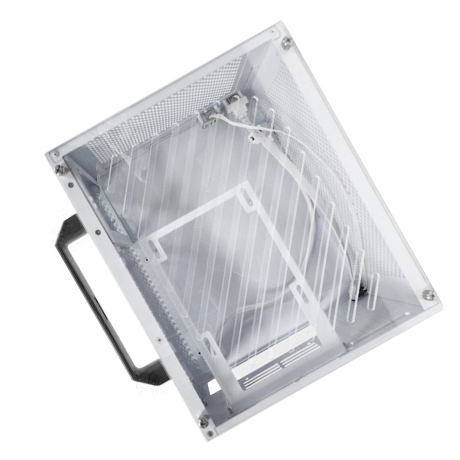 Plug In Itx X70 ITX Computer Case with Acrylic Side Panel, Supports MATX ITX Motherboard/280mm GPU, Durable Compact PC Case with Free Assembly Space