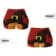 thumbnail image 5 of Haiem Halloween Pumpkin No Front Seam Biker Shorts for Women Yoga Workout Gym Bike Shorts with Tummy Control Moisture-Wicking-XX-Large, 5 of 9