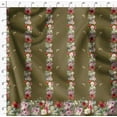 thumbnail image 4 of Soimoi Velvet Fabric Leaves & Rose Panel Print Fabric by The Yard 58 Inch Wide, 4 of 5