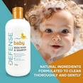 thumbnail image 3 of Defense Soap Baby Shampoo and Body Wash with Tea Tree Oil, Coconut Oil, Eucalyptus, Olive Oil & Aloe, 12 Fl Oz, 3 of 7