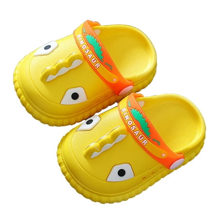 

JANGSLNG 1 Pair Kids Clog Impact Resistant Breathable Anti-slip Cartoon Animal Summer Kids Band Clog for Kids