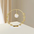 thumbnail image 6 of kowaku Wreath Glass Ball Figurine Decorative Sculpture Art Crafts Tabletop Ornament Modern Statue for Living Room Bedroom Home Decor Round, 6 of 9
