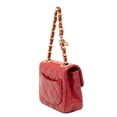 thumbnail image 2 of Pre-Owned CHANEL Mini Matelasse Chain Shoulder Bag in Red and Gold Lambskin for Women, 2 of 5