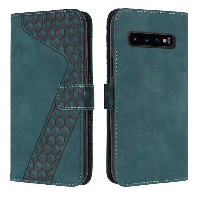 Compatible with Samsung Galaxy S10 Plus Case Wallet Design with Card Slots Magnetic Closure Cover