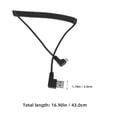 thumbnail image 2 of GOOHOCHY Cable de carga USB con resorte en espiral, cable USB retráctil, cable de carga para teléfono celular, enchufe de pared USB para transferencia de datos, compatible con Android., 2 of 8