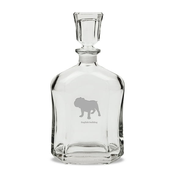 English Bulldog 23.75 oz Classic Whiskey Decanter