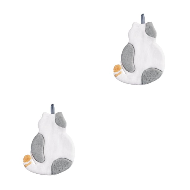 Toalla para platos de cocina Cateissary suave y absorbente Gris 2piezas