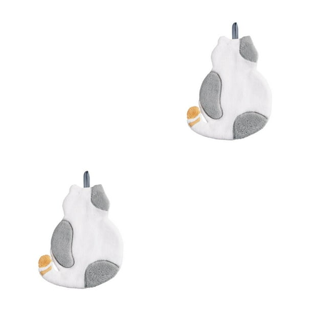 Toalla de cocina Bearachild 2piezas Gris Paño de limpieza de secado rápido Absorbente de agua