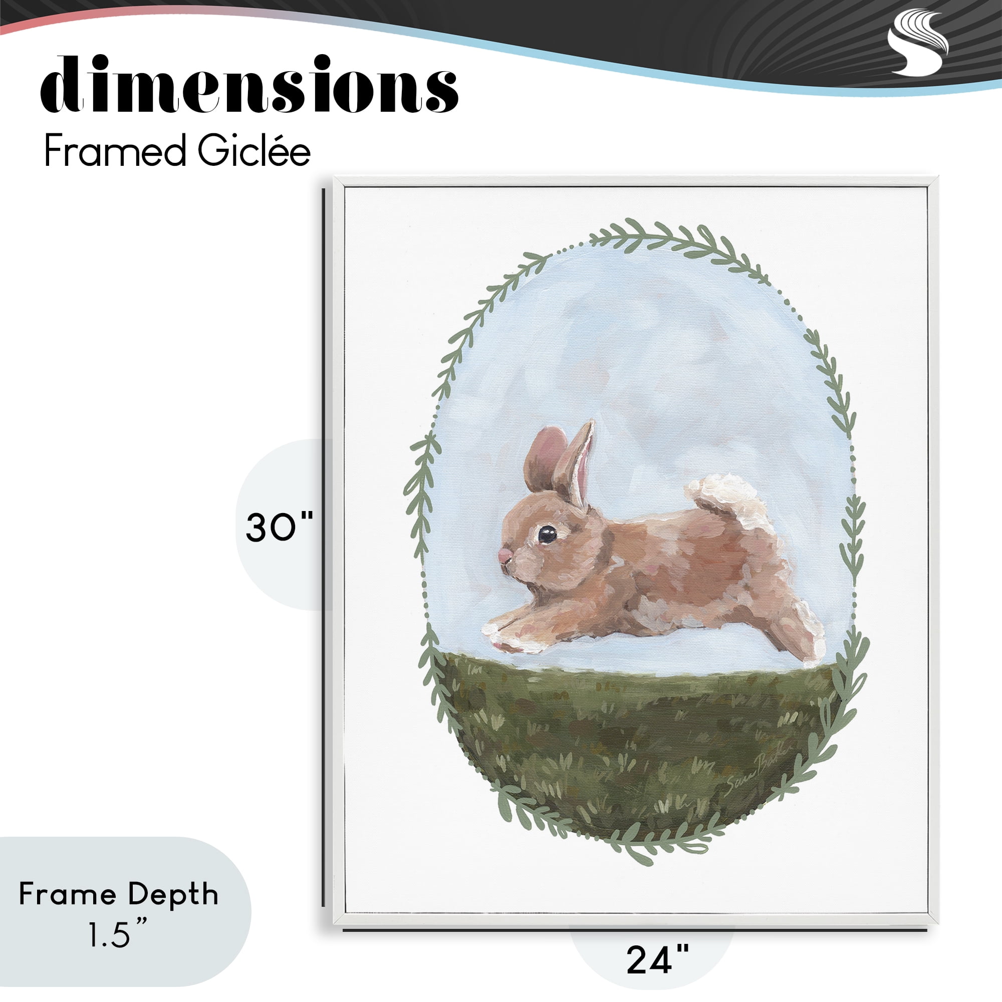 Stupell Industries The Goodness of Spring White Framed Giclee Art, design by Sara Baker