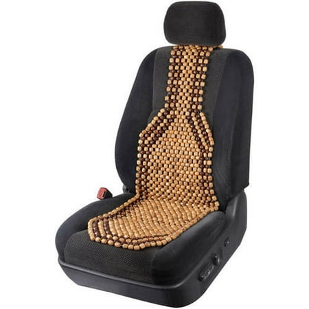 BDK Wood Beaded Massage Cushion Car Seat Cover, Sweat Free Classic Comfort for Car Home