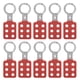 thumbnail image 1 of Cerrojo de bloqueo de 10 Uds., 25mm/1,0 pulgadas, 6 agujeros, aluminio rojo, para industria química, energía eléctrica, mina de carbón y petróleo, 1 of 5