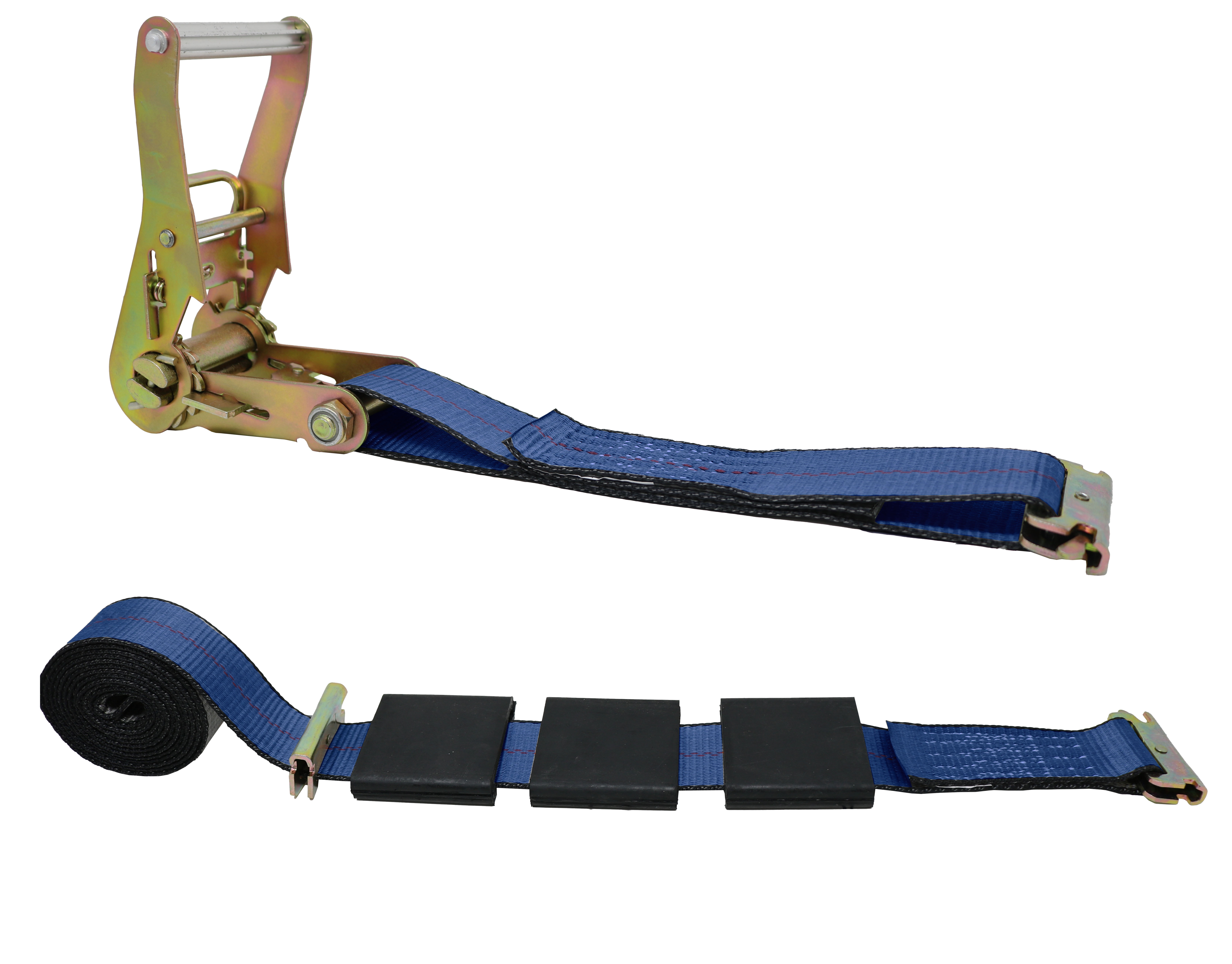 CustomTieDowns 2 inch x 10 foot Etrack Ratchet Strap Tie Down. Spring