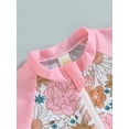 thumbnail image 5 of Coduop Toddler Kids Girls One Piece Bikini Swimsuit Floral Print Swimwear Rash Guard Bathing Suit, 5 of 7