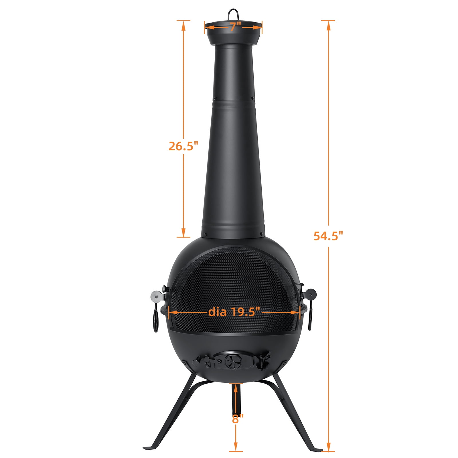 SinglyFire Chiminea Outdoor Fireplace - Thumbnail 3