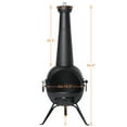 SinglyFire Chiminea Outdoor Fireplace Wood Burning Chimenea Metal Cast