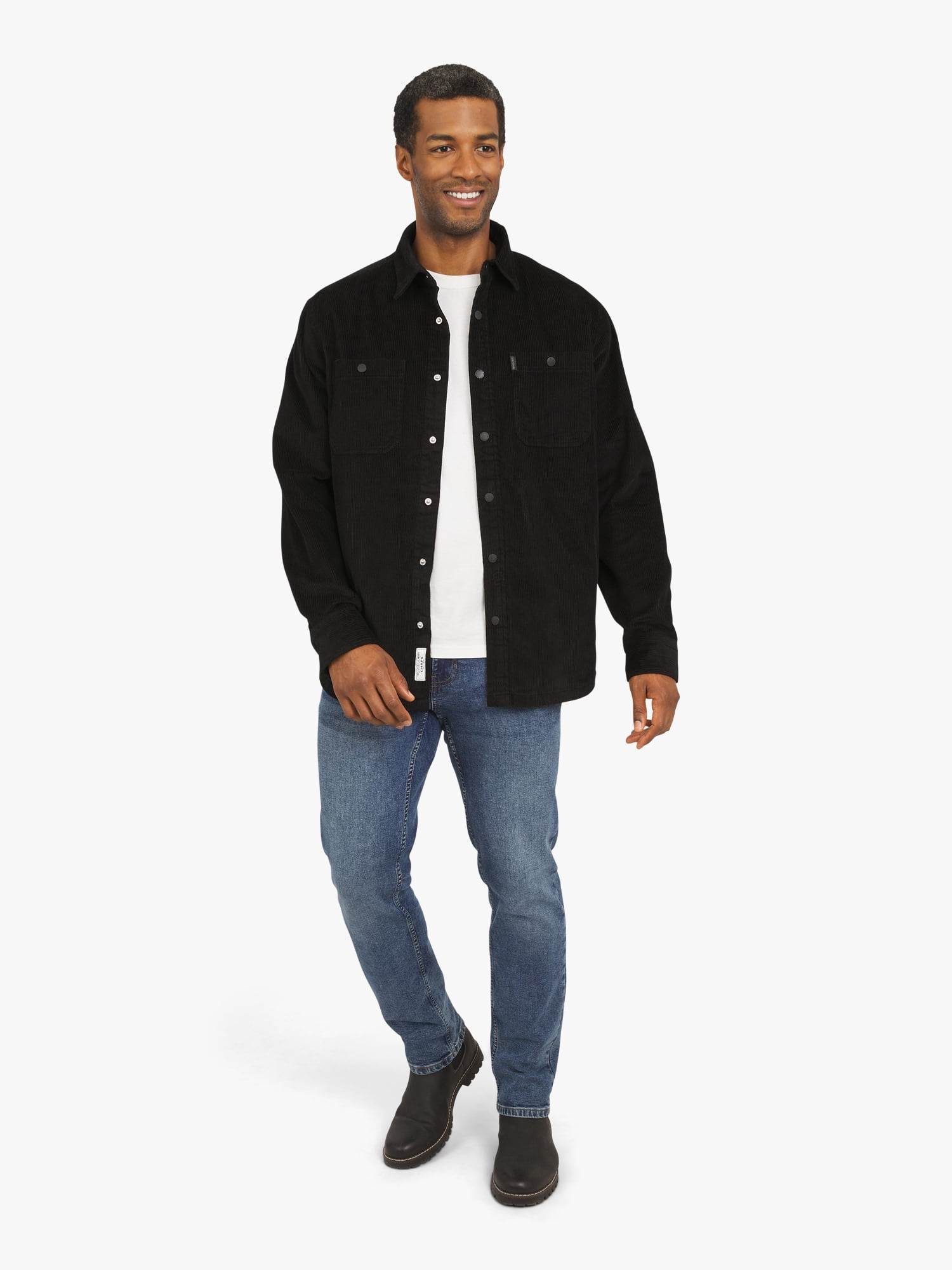 Chaps Men's & Big Men's Corduroy Flannel Lined Shirt, Sizes S-3XL