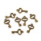 thumbnail image 3 of Tibetan Style Alloy Pendants Lead Free Cadmium Free and Nickel Free Skeleton Key Antique Bronze Color 15.5mm long 9mm wide 2.5mm thick hole: 1mm, 3 of 4
