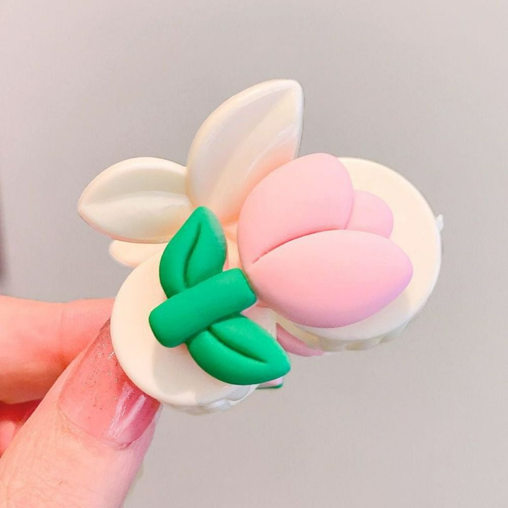 Cute Cherry Hair Claw Rabbit Cat Girls Hair Wear Resin Hair Clip Women Hair  Accessories Hairpin Cherry Hair Claw Children Head Wear F 