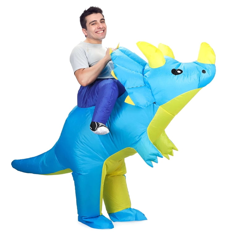 FXICH Costume de tricératops gonflable pour homme et femme - Pour fête cosplay adulte - Costume de tricératops gonflable pour Halloween