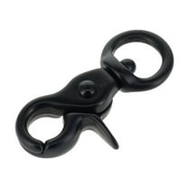 3012A 3/8" PVD Black Matte, Extra Mini Swivel Trigger Snap, Solid Brass-LL