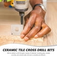 thumbnail image 7 of HAKIDZEL ceramic tile drill bits 2pcs Alloy Black for Ceramic Tiles DIY Projects, 7 of 7