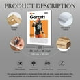 thumbnail image 6 of Framed Rugby Superstar Justin Jefferson Signed Poster For Kids Room Bedroom Wall Decor-Football Star Picture Canvas Art Prints For Man Teens Boys Fans Gifts, 6 of 6