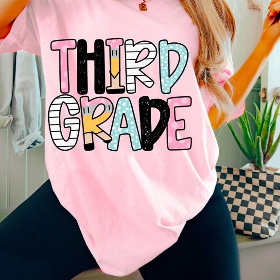 Retro Back to School Teacher Shirt Bundle, Third Grade Level First Day Shirts, Elementary Teacher Outfit, Fun Gift Shirt for Back to School Day, Gift Shirt for Teacher