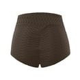 thumbnail image 4 of Gibobby Pantalones cortos de yoga Pantalones cortos atléticos de yoga para correr en el gimnasio deportivo a la moda para mujer(Marrón,G), 4 of 4