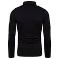 thumbnail image 4 of FASHIONWT Men Slim-fitting Combat Long Sleeve Henley Button Pullover Lapel Shirts, 4 of 6