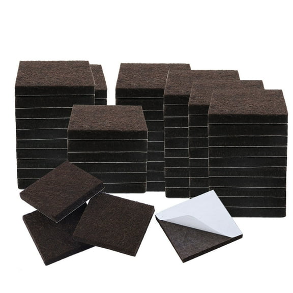 70pcs Felt Furniture Pads Square 1 1/8" Floor Protector for Table Chair Leg