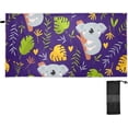 thumbnail image 2 of Coolnut Koala Beach Towel, Sand Free Super Absorbent Oversized Travel Towel with Mesh Bag for Beach,Camping, Swimming, Holiday, 30"x 60", 2 of 6