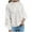 White, variant on Aboser Womens Cotton Cable Knit Sweaters Trendy Mock Neck Jumper Tops Lightweight Warm Long Sleeve Tunic Sweater Solid Color Casual Pullover Knitwear Blue M