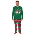 thumbnail image 3 of Matching Family Christmas Pajamas, Green Gnome Tops with Festive Patterned Pants, 3 of 7