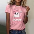 thumbnail image 2 of TSADFHJI Hauts de Noël Habillés pour Femmes Plus T-Shirt Décontracté Mode Imprimé Col Rond Manches Courtes TTG, 2 of 6