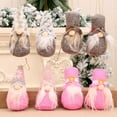 thumbnail image 2 of Injueey 4 unids/set tela Navidad muñeca sin rostro colgante lindo reemplazo hogar mimbre decoración accesorios con cordón Kits de decoración para fiestas Rosado Injueey HA069896-01, 2 of 6