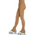 thumbnail image 2 of ChloeNoel Footless Ice Skating Tights 8896 with Crystals on 2 Thighs, 2 of 2