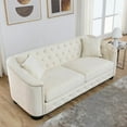 thumbnail image 6 of 77-Inch Modern Velvet 3-Seater Sofa for Living Room, Bedroom, Apartment, Office, 6 of 12