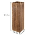 thumbnail image 5 of Mainstays 22" Tall Dark Brown Wood Vase, 5 of 9